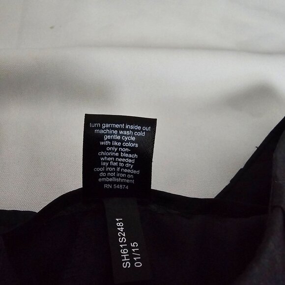 The Limited Women's Boho Black Floral Lace Crochet Tailored Shorts Size 10 - Picture 6 of 10